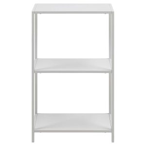 ACT NORDIC Newcastle konsolbord, med 2 hyllor - vit metall