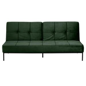 ACT NORDIC Perugia Bäddsoffa - Grön Polyester och Svart Metall
