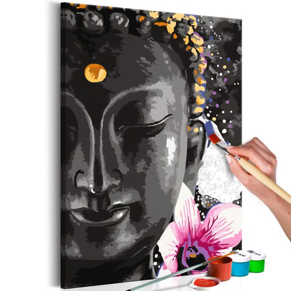 ARTGEIST DIY dukmålning - Buddha and Flower 60x40
