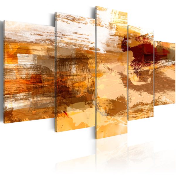 ARTGEIST Desert sands - Abstrakt bild i sandfärger tryckt på duk - Flera storlekar 100x50