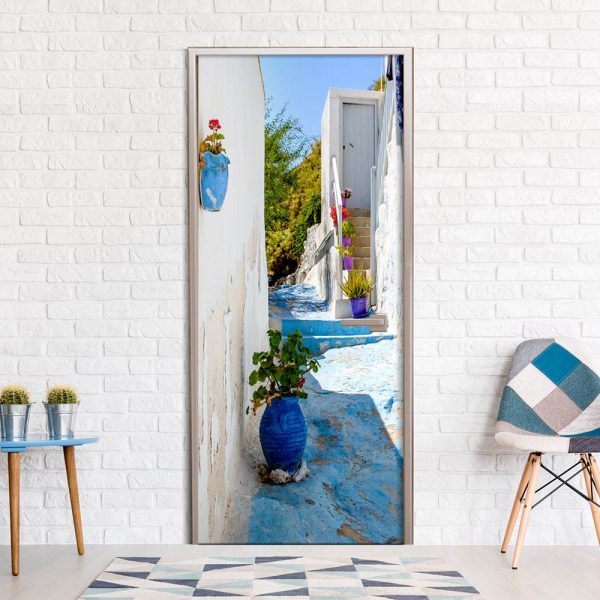 ARTGEIST fototapet till dörrar - Blue Alley, Sommarkänsla