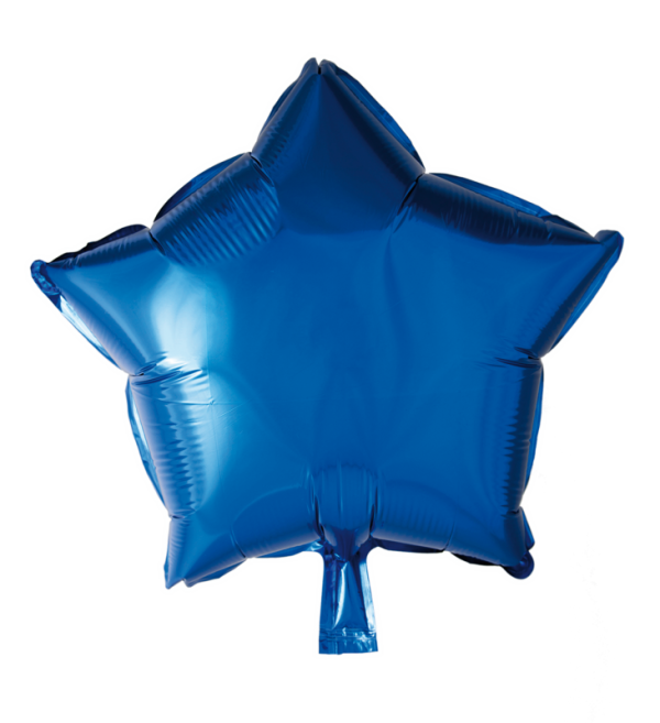 Folieballong Stjärna blå