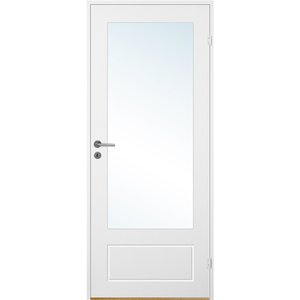 Innerdörr Bornholm - Kompakt dörrblad med spårfräst dekor & glasparti A15