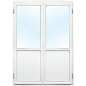 Parfönsterdörr i Aluminium - 3-glas - U-värde: 1.1