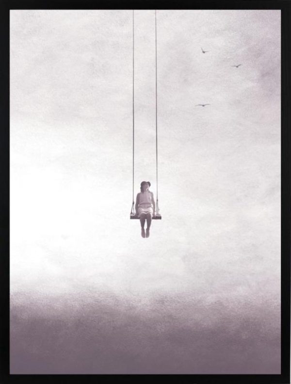 Poster 30x40 pink sky swing