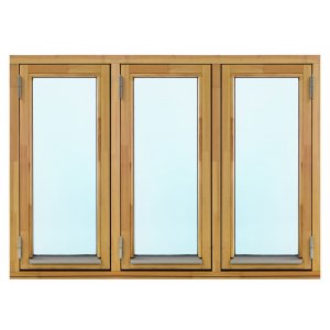 Träfönster - Utåtgående - 2-glas - 1 luft - Omålat - U-värde 1.3