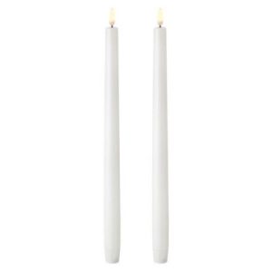 UYUNI LED Kronljus Dimbar Vit 2-pack 2,3x38 cm