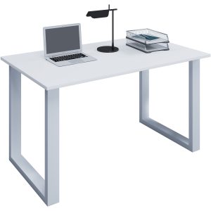 VCM NORDIC Lona U-feet skrivbord - vitt trä och metall