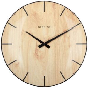 Väggklocka Edge Wood Dome ø35cm