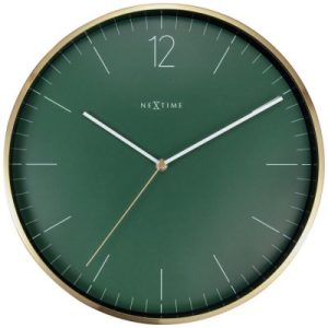Väggklocka Essential Gold Grön/Guld ø34cm