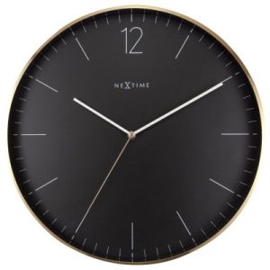 Väggklocka Essential Gold XXL Svart ø40cm