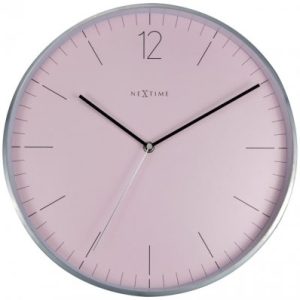Väggklocka Essential Silver Rosa ø34cm