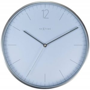 Väggklocka Essential Silver Vit ø34cm