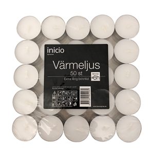 Värmeljus 50-pack