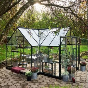 Växthus Garden Room - 12,9 m² - Grön